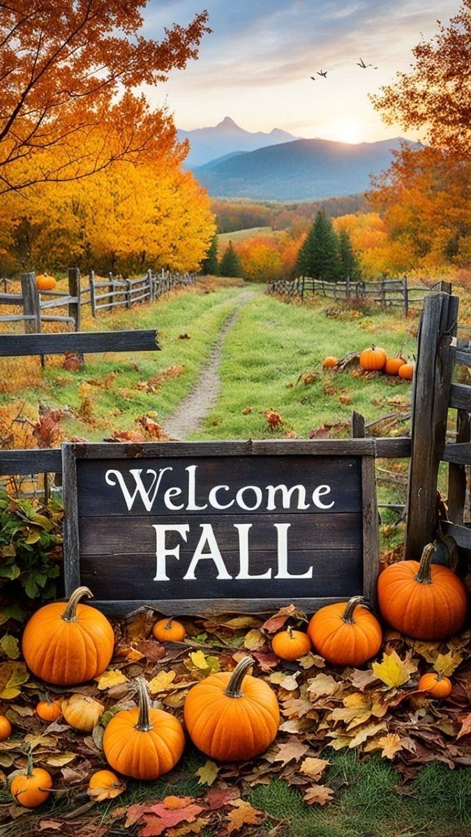 Fall with pumpkins